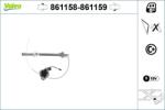 VALEO Mecanism actionare geam VALEO 861158 (861158)