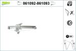 VALEO Mecanism actionare geam VALEO 861092 (861092)