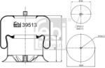 Febi Bilstein Burduf, suspensie pneumatica FEBI BILSTEIN 39513 (39513)