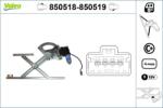 VALEO Mecanism actionare geam VALEO 850518 (850518)
