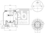 Febi Bilstein Burduf, suspensie pneumatica FEBI BILSTEIN 38734 (38734)