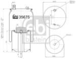 Febi Bilstein Burduf, suspensie pneumatica FEBI BILSTEIN 35675 (35675)