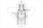 Hutchinson Kit protectie praf, amortizor Hutchinson KP053 (KP053)
