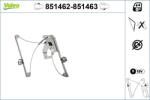 VALEO Mecanism actionare geam VALEO 851462 (851462)