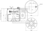 Febi Bilstein Burduf, suspensie pneumatica FEBI BILSTEIN 102510 (102510)