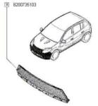 Original Renault Grila ventilatie, bara protectie ORIGINAL RENAULT 82 00 735 103 (82 00 735 103)