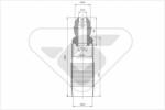 Hutchinson Kit protectie praf, amortizor Hutchinson KP051 (KP051)
