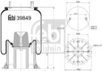 Febi Bilstein Burduf, suspensie pneumatica FEBI BILSTEIN 39849 (39849)