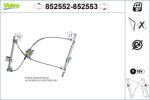 VALEO Mecanism actionare geam VALEO 852552 (852552) - fixbox