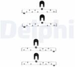DELPHI Set accesorii, placute frana DELPHI LX0071 (LX0071)