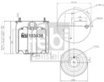 Febi Bilstein Burduf, suspensie pneumatica FEBI BILSTEIN 183438 (183438)