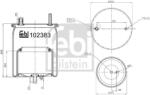 Febi Bilstein Burduf, suspensie pneumatica FEBI BILSTEIN 102383 (102383)