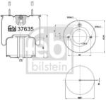Febi Bilstein Burduf, suspensie pneumatica FEBI BILSTEIN 37635 (37635)
