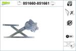 VALEO Mecanism actionare geam VALEO 851660 (851660)