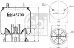 Febi Bilstein Burduf, suspensie pneumatica FEBI BILSTEIN 45790 (45790)