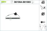 VALEO Mecanism actionare geam VALEO 861064 (861064)