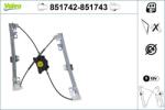 VALEO Mecanism actionare geam VALEO 851742 (851742)