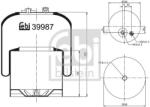 Febi Bilstein Burduf, suspensie pneumatica FEBI BILSTEIN 39987 (39987)
