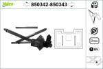 VALEO Mecanism actionare geam VALEO 850342 (850342) - fixbox