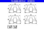 ATE Set accesorii, placute frana ATE 13.0460-0515.2 (13.0460-0515.2)