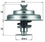 MAHLE Termostat, lichid racire MAHLE TX 75 80D (TX 75 80D)