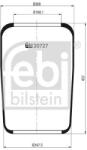 Febi Bilstein Burduf, suspensie pneumatica FEBI BILSTEIN 20727 (20727)