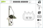 VALEO Mecanism actionare geam VALEO 850058 (850058)