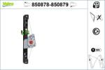 VALEO Mecanism actionare geam VALEO 850878 (850878)