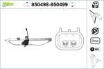 VALEO Mecanism actionare geam VALEO 850498 (850498)