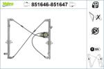 VALEO Mecanism actionare geam VALEO 851646 (851646)