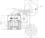Febi Bilstein Burduf, suspensie pneumatica FEBI BILSTEIN 174067 (174067)