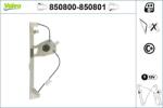 VALEO Mecanism actionare geam VALEO 850800 (850800)