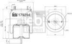 Febi Bilstein Burduf, suspensie pneumatica FEBI BILSTEIN 179294 (179294)