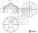 Febi Bilstein Capac, carcasa filtru ulei FEBI BILSTEIN 193672 (193672)