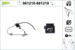 VALEO Mecanism actionare geam VALEO 861219 (861219)