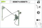 VALEO Mecanism actionare geam VALEO 850674 (850674)