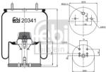 Febi Bilstein Burduf, suspensie pneumatica FEBI BILSTEIN 20341 (20341)