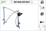 VALEO Mecanism actionare geam VALEO 851640 (851640)