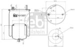 Febi Bilstein Burduf, suspensie pneumatica FEBI BILSTEIN 101307 (101307)