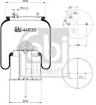 Febi Bilstein Burduf, suspensie pneumatica FEBI BILSTEIN 44636 (44636)
