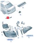 Original Vw Group Reflector, lumina parcare ORIGINAL VW GROUP 8W0945105D (8W0945105D)