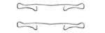 TRW Set accesorii, placute frana TRW PFK302 (PFK302)