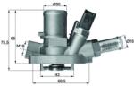 MAHLE Termostat, lichid racire MAHLE TI 147 80 (TI 147 80)