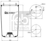 Febi Bilstein Burduf, suspensie pneumatica FEBI BILSTEIN 20881 (20881)