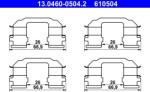 ATE Set accesorii, placute frana ATE 13.0460-0504.2 (13.0460-0504.2)