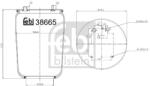 Febi Bilstein Burduf, suspensie pneumatica FEBI BILSTEIN 38665 (38665)