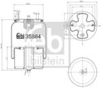Febi Bilstein Burduf, suspensie pneumatica FEBI BILSTEIN 35884 (35884)