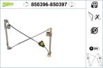 VALEO Mecanism actionare geam VALEO 850396 (850396) - fixbox