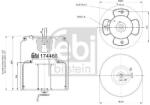 Febi Bilstein Burduf, suspensie pneumatica FEBI BILSTEIN 174466 (174466)
