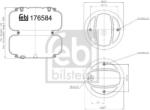 Febi Bilstein Burduf, suspensie pneumatica FEBI BILSTEIN 176581 (176581)